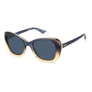 Polaroid Women's Two-Tone Cat Eye Sunglasses - Navy & Amber